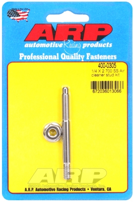 ARP "1/4"" x 2.700 SS air cleaner stud kit"