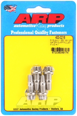 ARP 5/16-24x1.250 SS 12pt WP pulley stud kit