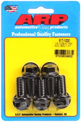 ARP Bolt Kit 1/2-13 x 1.000 Black Oxide Hex