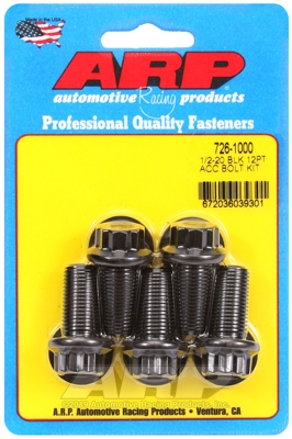 ARP Bolt Kit 1/2-20 x 1.000 Black Oxide 12PT