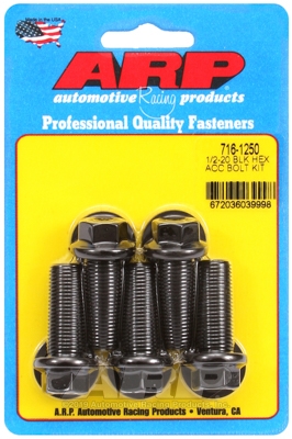 ARP Bolt Kit 1/2-20 x 1.250 Black Oxide Hex