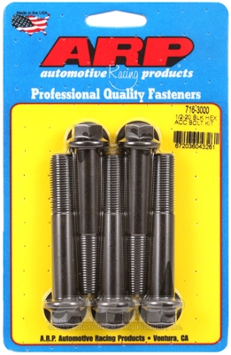 ARP Bolt Kit 1/2-20 x 3.000 Black Oxide Hex