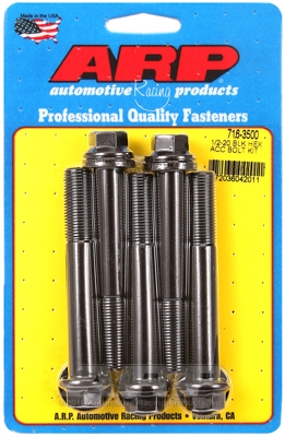 ARP Bolt Kit 1/2-20 x 3.500 Black Oxide Hex