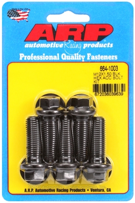 ARP Bolt Kit M12 x 1.50 x 35 Black Oxide Hex