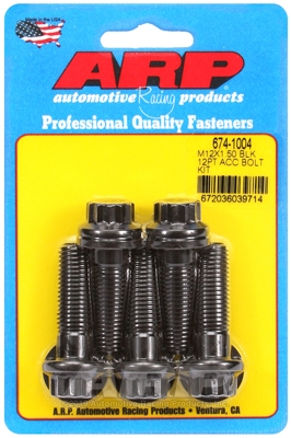 ARP Bolt Kit M12 x 1.50 x 40 Black Oxide 12PT