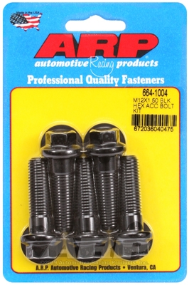 ARP Bolt Kit M12 x 1.50 x 40 Black Oxide Hex