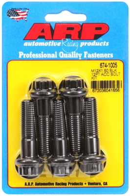 ARP Bolt Kit M12 x 1.50 x 45 Black Oxide 12PT