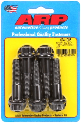 ARP Bolt Kit M12 x 1.50 x 50 Black Oxide 12PT