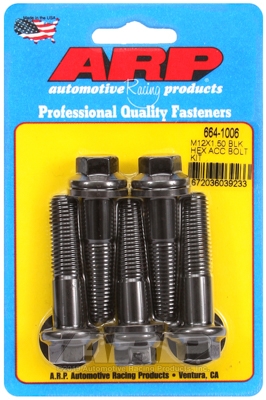 ARP Bolt Kit M12 x 1.50 x 50 Black Oxide Hex