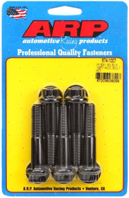 ARP Bolt Kit M12 x 1.50 x 60 Black Oxide 12PT