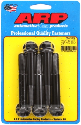 ARP Bolt Kit M12 x 1.50 x 80 Black Oxide Hex