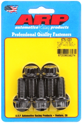 ARP Bolt Kit M12 X 1.75 X 25 Black Oxide 12PT