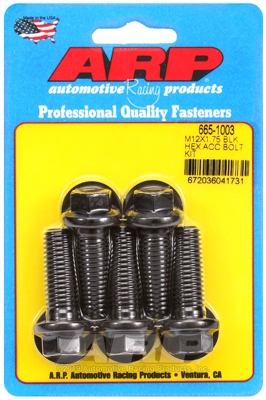 ARP Bolt Kit M12 x 1.75 x 35 Black Oxide Hex