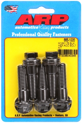 ARP Bolt Kit M12 x 1.75 x 45 Black Oxide Hex