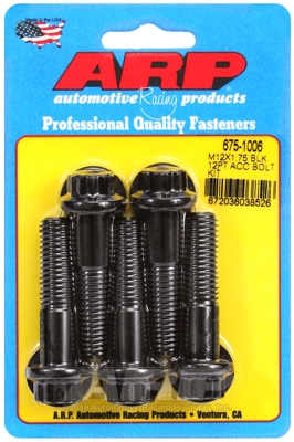 ARP Bolt Kit M12 X 1.75 X 50 Black Oxide 12PT
