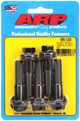 ARP Bolt Kit M12 x 1.75 x 50 Black Oxide Hex
