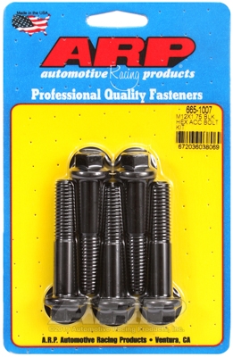 ARP Bolt Kit M12 x 1.75 x 60 Black Oxide Hex