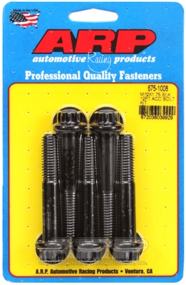 ARP Bolt Kit M12 X 1.75 X 70 Black Oxide 12PT