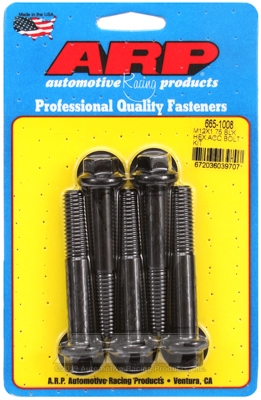ARP Bolt Kit M12 x 1.75 x 70 Black Oxide Hex