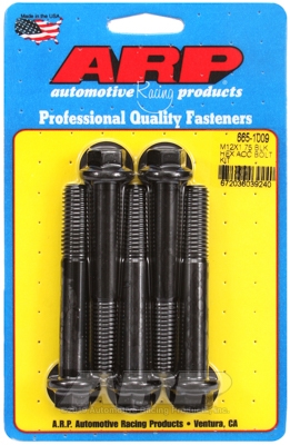 ARP Bolt Kit M12 x 1.75 x 80 Black Oxide Hex