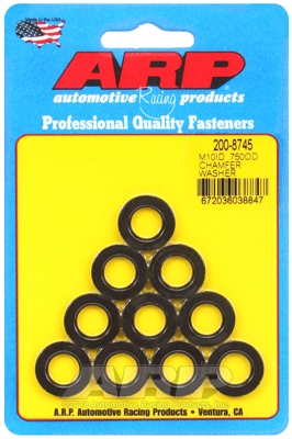 ARP Chamfer Washers M10 ID 0.750 OD Black
