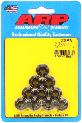 ARP Flange Nut Kit 5/16-24 Hex 10 Pack