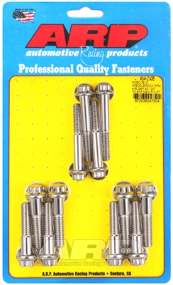 ARP Ford 351C w/Edelbrock RPM air gap 12pt intake manfld blt