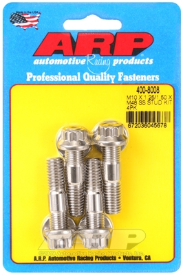 ARP M10 X 1.25/1.50 X 48mm broached stud kit 4pcs