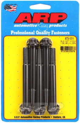 ARP M10 x 1.25 x 90  12pt black oxide bolts (5pcs)