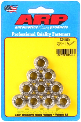 ARP M10 X 1.50 (M12 wr) SS 12pt nut kit