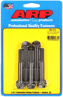 ARP M10 x 1.50 x 65  hex black oxide bolts