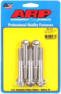 ARP M10 x 1.50 x 65 hex SS bolts