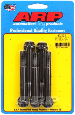ARP M10 x 1.50 x 80 12pt black oxide bolts (5pcs)
