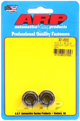 ARP M10x1.25 M16 Socket 12pt. Nut Kit (2 Pc.)