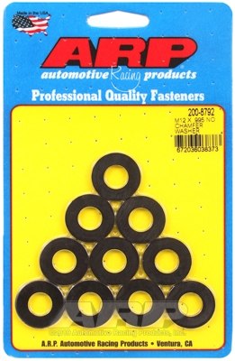 ARP M12 x 25 .27mm OD .120"TH black washers (10pcs)