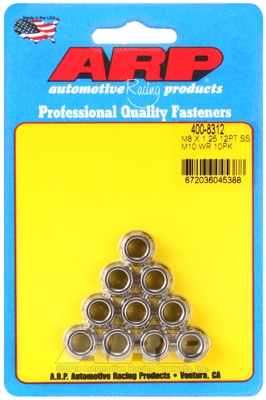 ARP M8 X 1.25 (M10 wr) SS 12pt nut kit