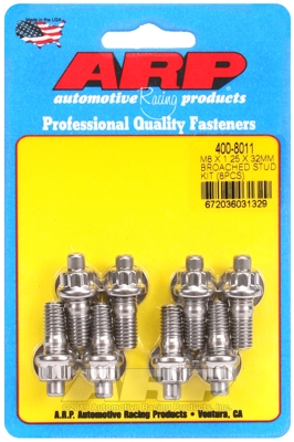 ARP M8 X 1.25 X 32mm broached stud kit - 8pcs
