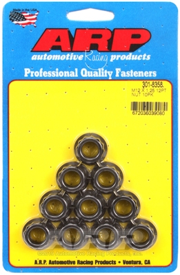 ARP Nut Kit M12 X 1.25 12PT 10 Pack