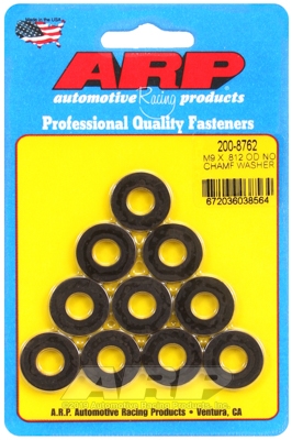 ARP Washer M9 ID 0.812 OD Black 10 Pack