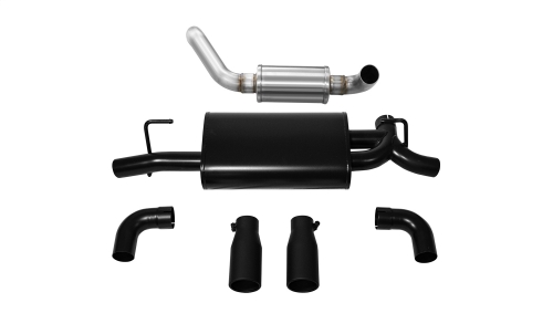 Corsa Axle-Back 2.5" Dual Rear Single 3.5" Wrangler 3.6
