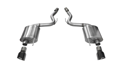Corsa Axle-Back 3.0" Dual Rear Single 4.0" Mustang 5.0 15-17