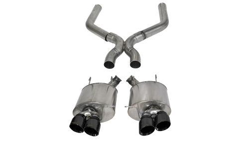 Corsa Axle-Back + X-Pipe 3" Dual Rear Twin 4" Mustang 5.8
