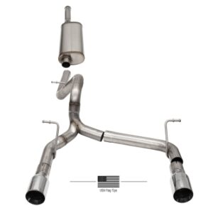 Corsa Cat-Back 2.75" Dual Rear Dual Outlet 4" Wrangler 07-18