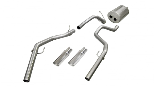 Corsa Cat-Back 3.0" Dual Rear Single 4" Ram 4.7/5.7 09-19