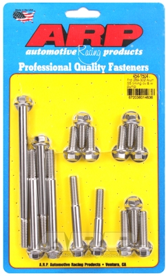 Ford 289-302 alum SS tim cover & water pump kit