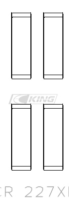 King Conrod Bearing Shell AUDI/LAMBO 4.2/5.2 (2 pairs)