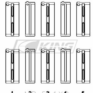 King Main Bearing Shell ALFA ROMEO AR01608/34