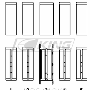 King Main Bearing Shell FORD/MAZDA L3, L3-VDT MZR