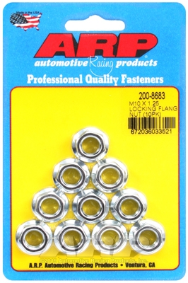 M10 X 1.25 locking flange nut kit (10pcs)