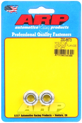 M10 X 1.25 locking flange nut kit (2pcs)